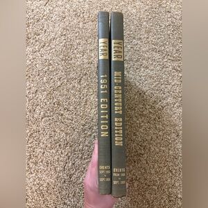 Year Magazine Hardcover Set 1950 & 1951 Mid-Century Photo History Books